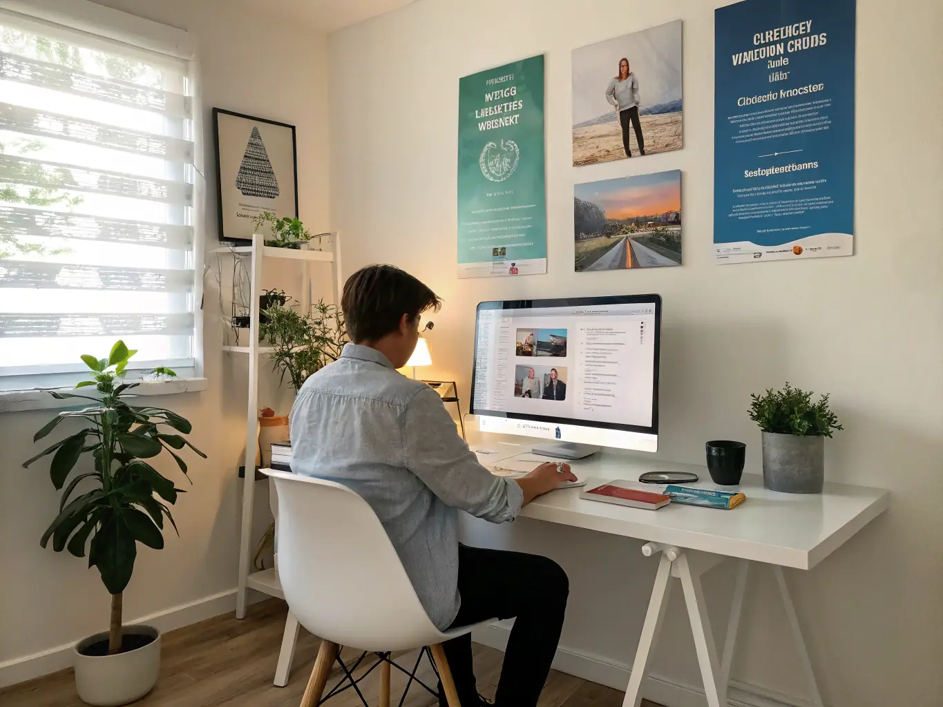 A professional image of a customer filling out an online enquiry form on a laptop, set in a modern home environment, representing the first step of starting the vehicle sourcing process.